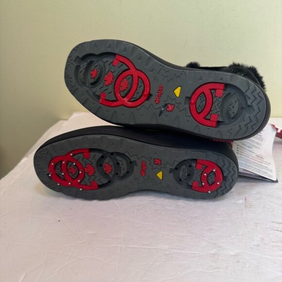 Pajar NEW Veronica Winter Boot Icegrippers Key Zip Faux Fur Waterproof Black 6.5 - Picture 11 of 16